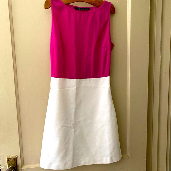 Zara Dresses & Skirts - Zara Pink and White Dress